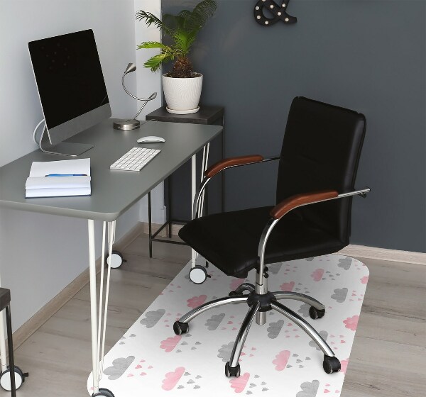 Tapis de protection de sol Nuages ​​minimalistes