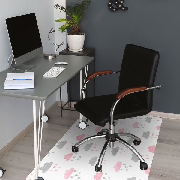 Tapis de protection de sol Nuages ​​minimalistes