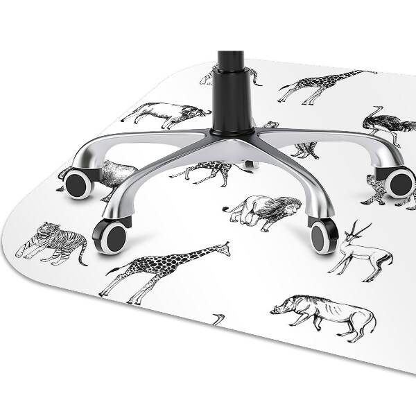 Tapis de chaise de bureau Safari