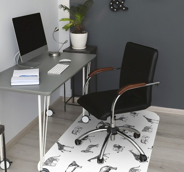 Tapis de chaise de bureau Safari