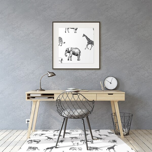 Tapis de chaise de bureau Safari