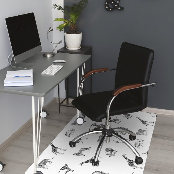 Tapis de chaise de bureau Safari