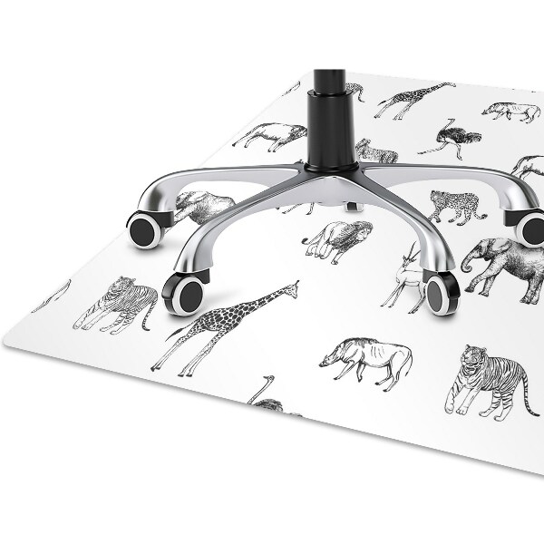 Tapis de chaise de bureau Safari