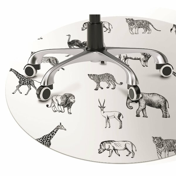 Tapis de chaise de bureau Safari