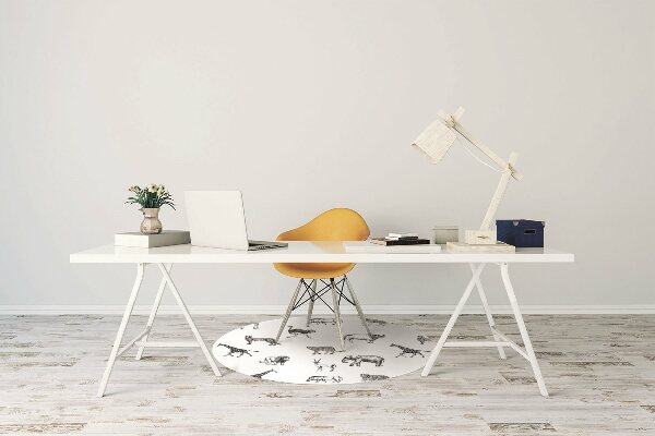 Tapis de chaise de bureau Safari