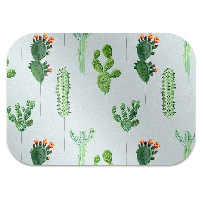 Tapis de chaise de bureau Cactus