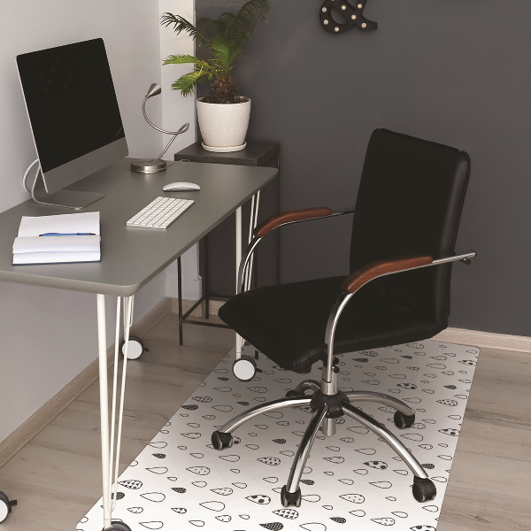 Tapis protège sol Gouttes abstraites