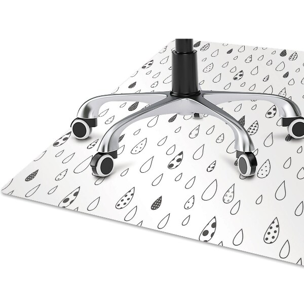 Tapis protège sol Gouttes abstraites