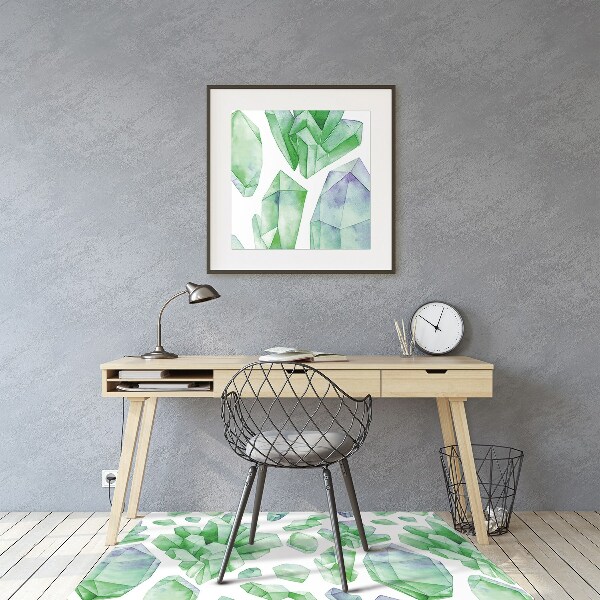 Tapis pour chaise de bureau Cristaux