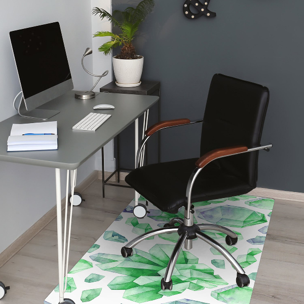 Tapis pour chaise de bureau Cristaux