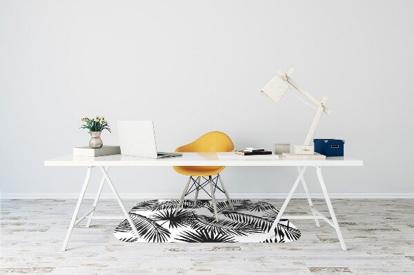 Tapis fauteuil bureau do biura Feuilles exotiques