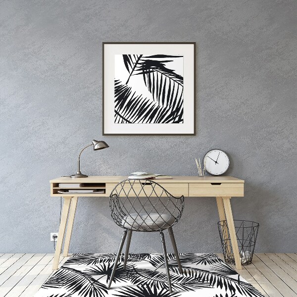 Tapis fauteuil bureau do biura Feuilles exotiques
