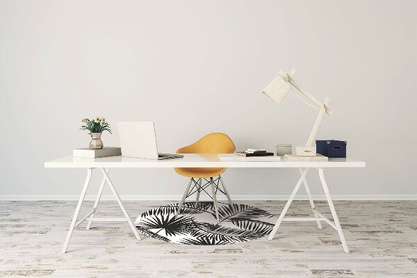Tapis fauteuil bureau do biura Feuilles exotiques