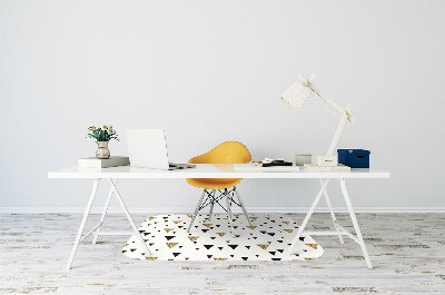 Tapis de chaise de bureau Triangle