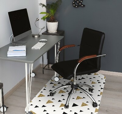 Tapis de chaise de bureau Triangle