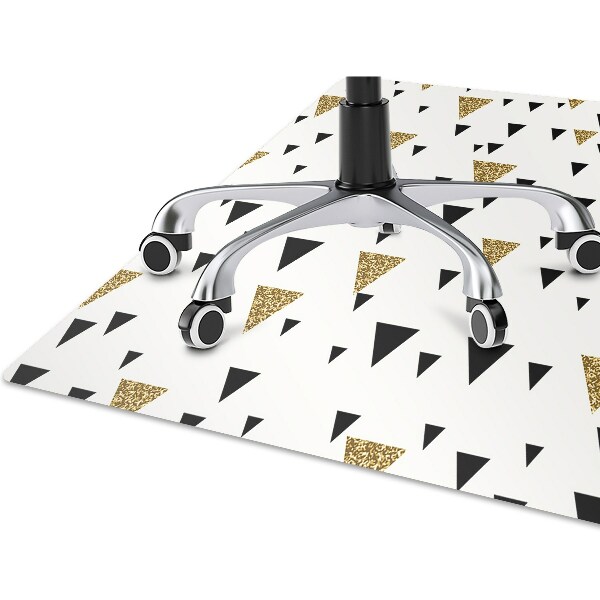 Tapis de chaise de bureau Triangle