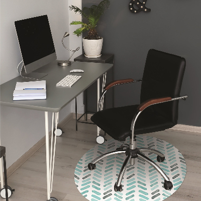 Tapis pour chaise de bureau Aquarelle à Herringbone