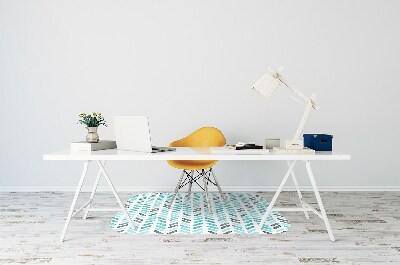 Tapis pour chaise de bureau Aquarelle à Herringbone