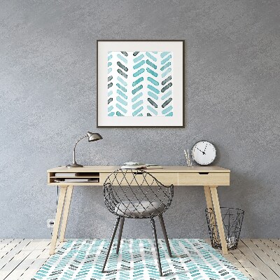 Tapis pour chaise de bureau Aquarelle à Herringbone