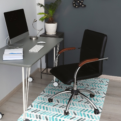 Tapis pour chaise de bureau Aquarelle à Herringbone