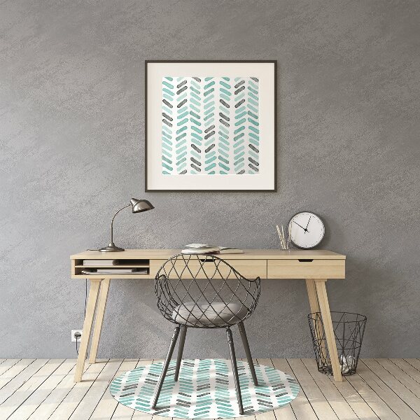 Tapis pour chaise de bureau Aquarelle à Herringbone
