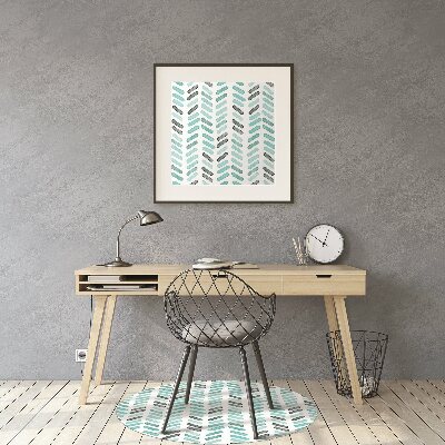 Tapis pour chaise de bureau Aquarelle à Herringbone