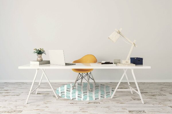 Tapis pour chaise de bureau Aquarelle à Herringbone