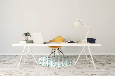 Tapis pour chaise de bureau Aquarelle à Herringbone