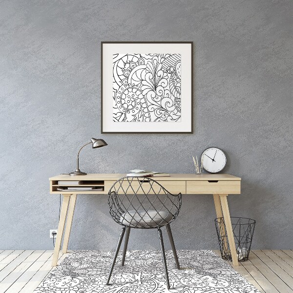 Tapis fauteuil bureau do biura Motif abstrait