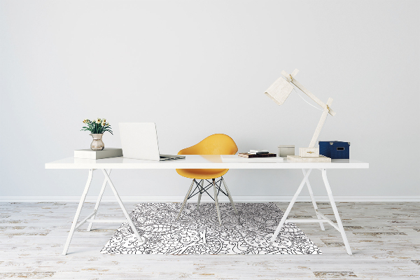 Tapis fauteuil bureau do biura Motif abstrait