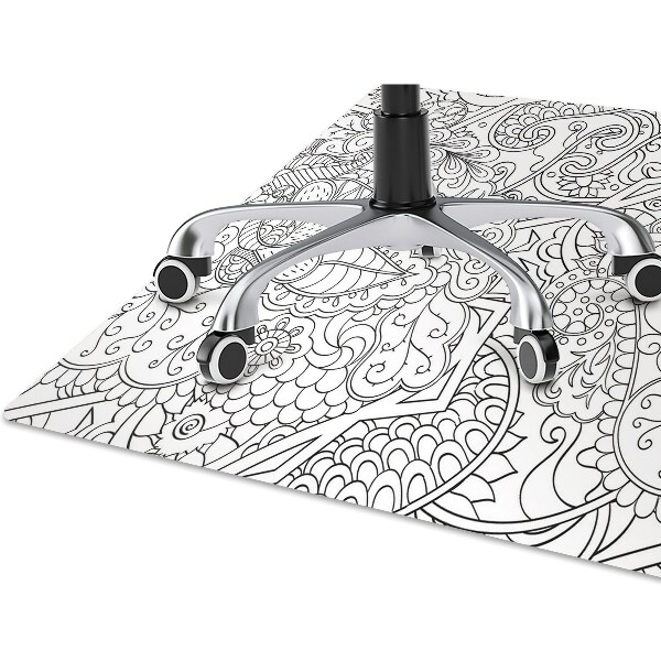 Tapis fauteuil bureau do biura Motif abstrait