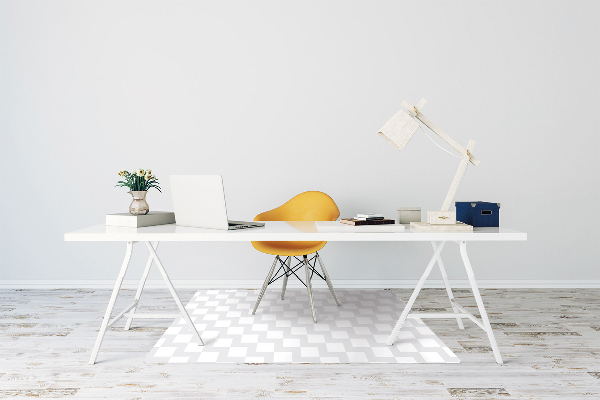 Tapis protège sol Motif de carrés 3D