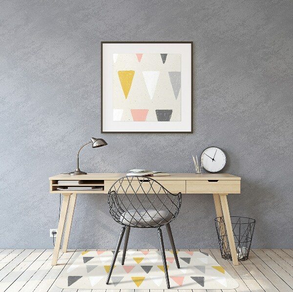 Tapis pour chaise de bureau Modèle triangulaire