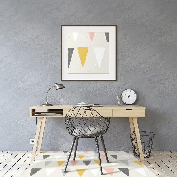 Tapis pour chaise de bureau Modèle triangulaire