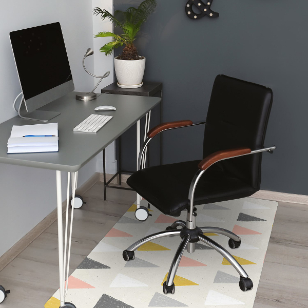 Tapis pour chaise de bureau Modèle triangulaire
