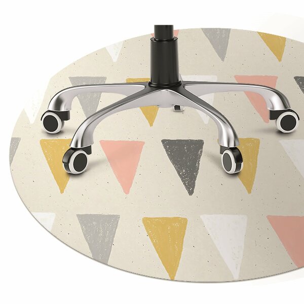 Tapis pour chaise de bureau Modèle triangulaire