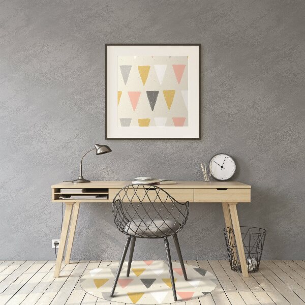 Tapis pour chaise de bureau Modèle triangulaire