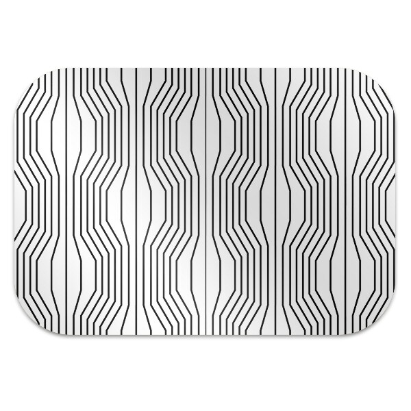 Tapis protection sol Illusion géométrique