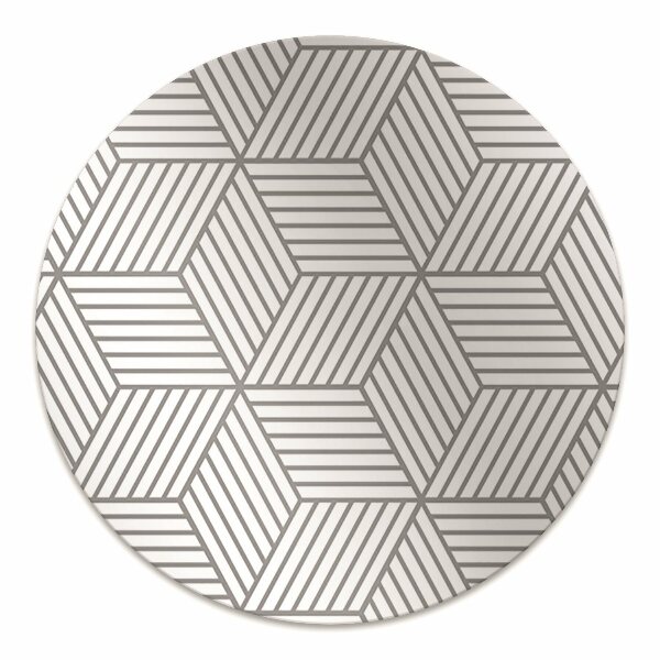 Tapis de chaise de bureau Cubes 3D gris
