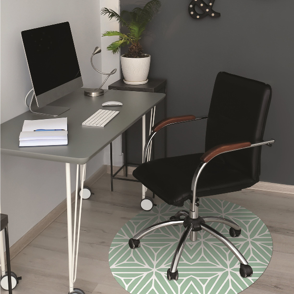 Tapis fauteuil bureau Formes géométriques