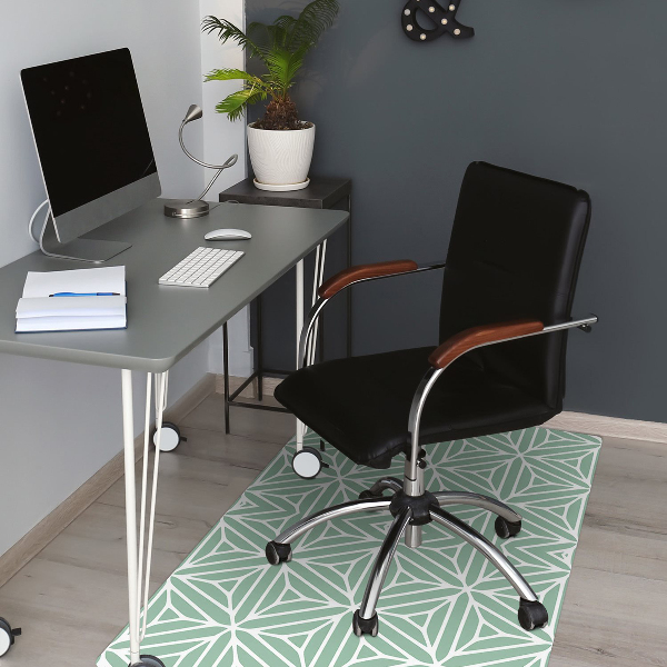 Tapis fauteuil bureau Formes géométriques