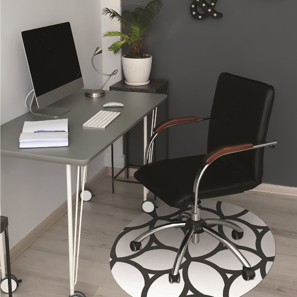Tapis fauteuil bureau Formes géométriques