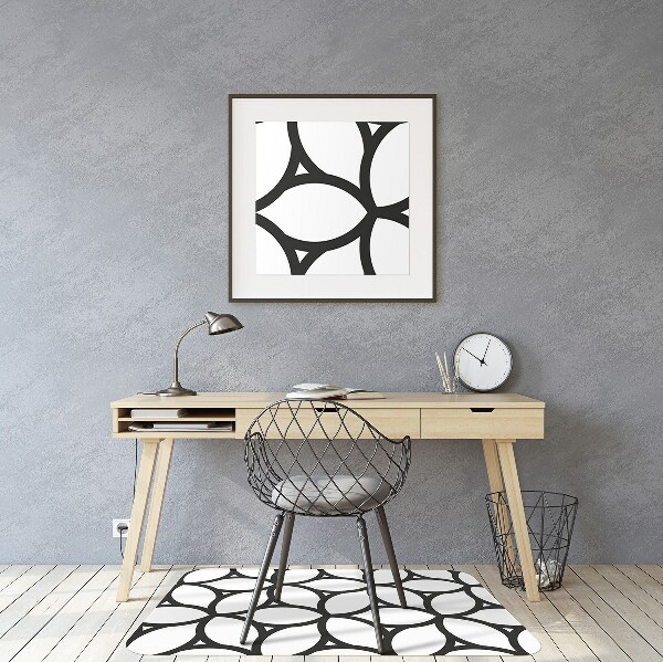 Tapis fauteuil bureau Formes géométriques