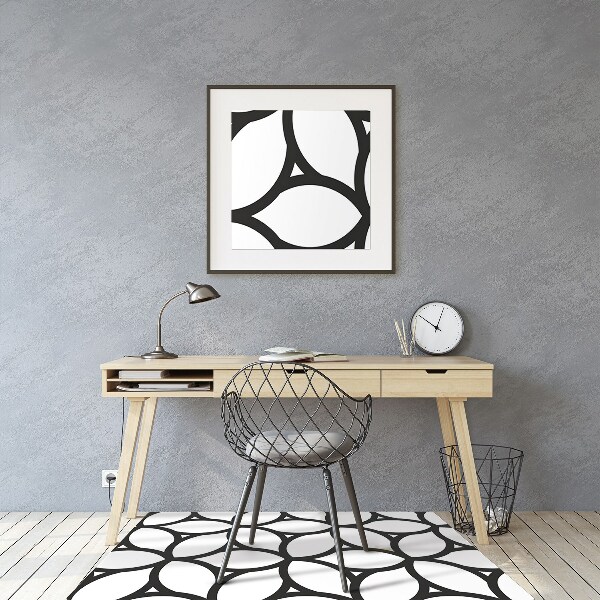 Tapis fauteuil bureau Formes géométriques