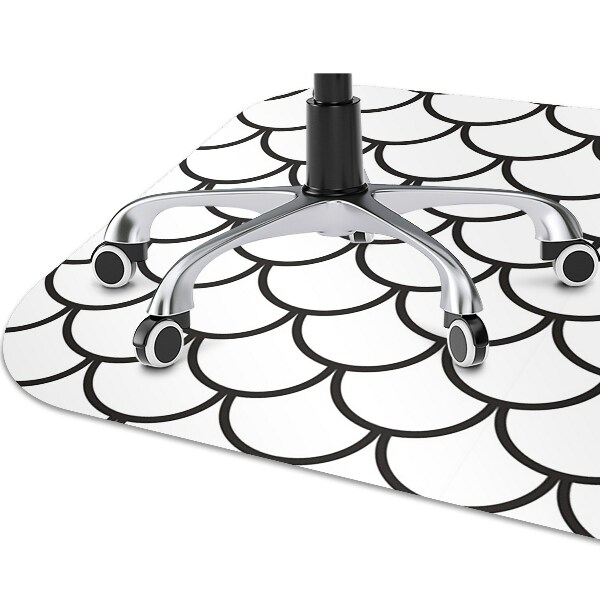 Tapis fauteuil bureau do biura Motif de l'enveloppe de poisson