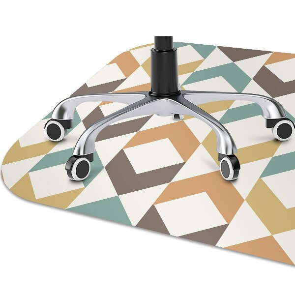 Tapis pour chaise de bureau Formes rétro