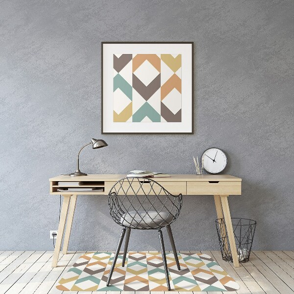 Tapis pour chaise de bureau Formes rétro