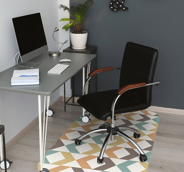 Tapis pour chaise de bureau Formes rétro