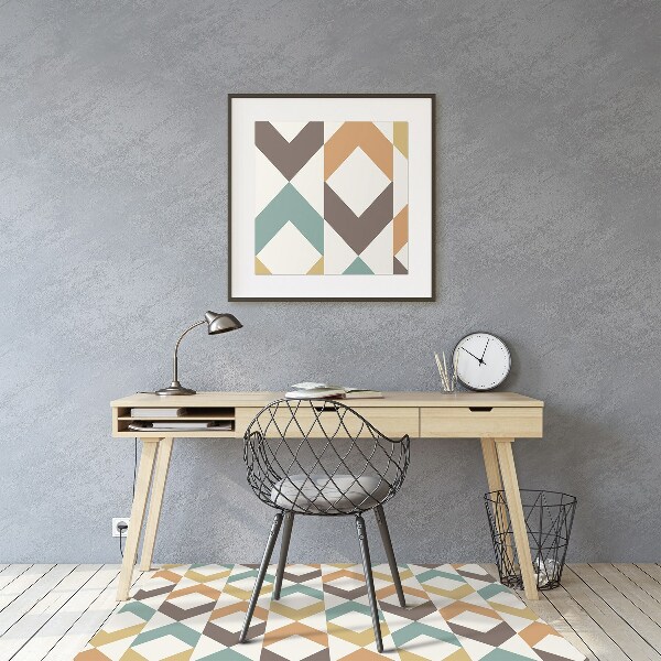 Tapis pour chaise de bureau Formes rétro