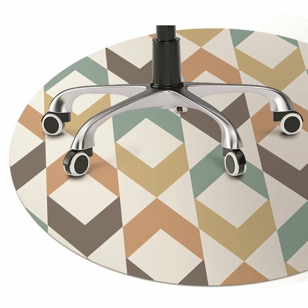 Tapis pour chaise de bureau Formes rétro